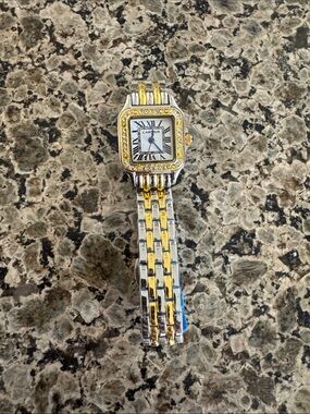 Two-Tone Gold and Silver Women's Bracelet Watch
